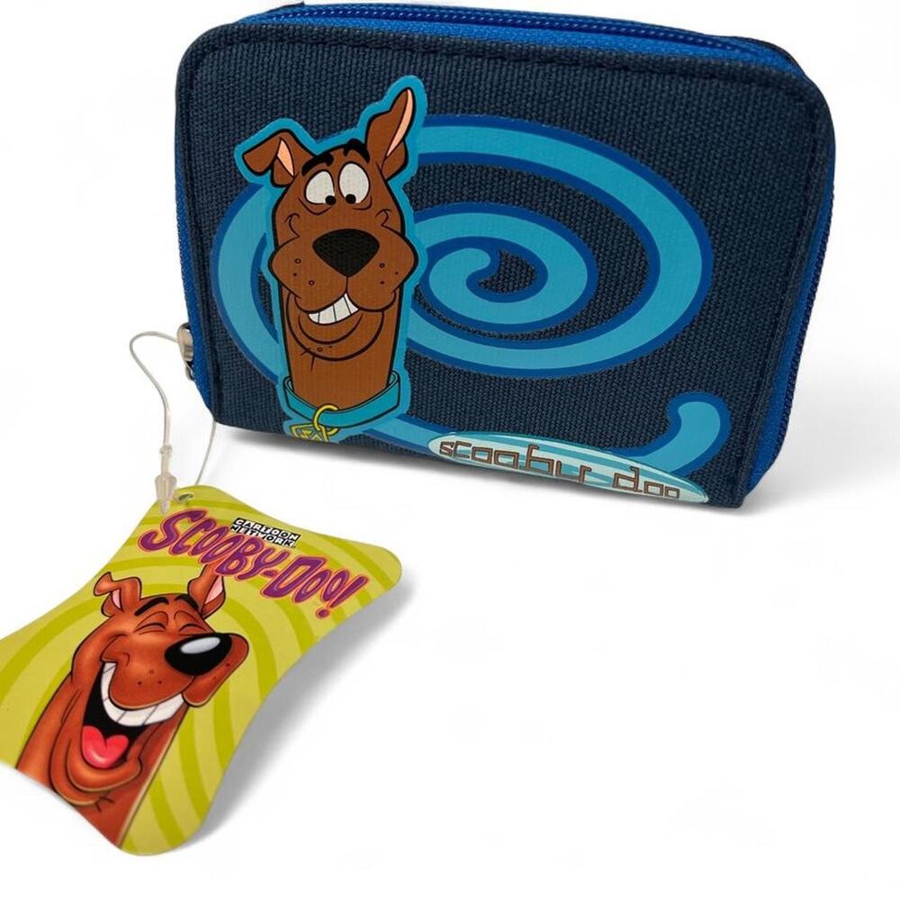 Scooby Doo Navy Blue Swirl Zip-Up Wallet